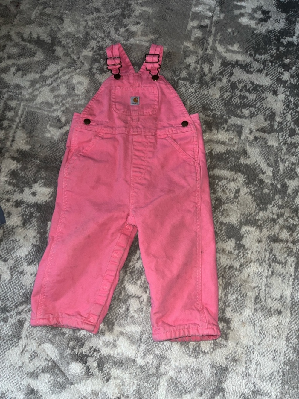 Carhartt Kids Pink Overalls - Durable Pink Dungarees